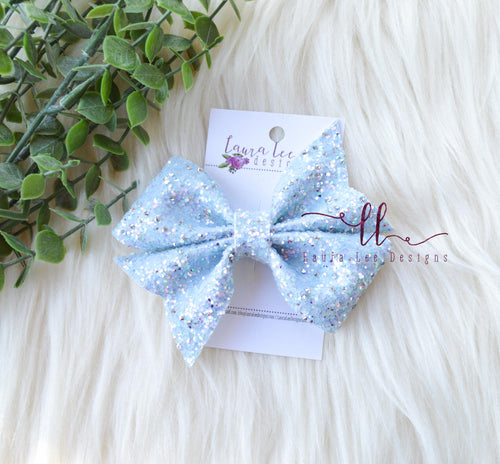 Mya Bow Style || Periwinkle Diamond Glitter