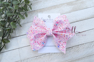 Mya Bow Style || Pink Butterfly Glitter