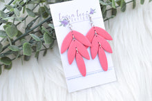 Cassie Clay Earrings || Pink Coral || Made to Order