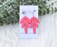 Cassie Clay Earrings || Pink Coral || Made to Order