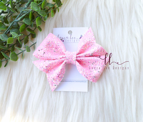 Mya Bow Style || Pink Diamond Glitter
