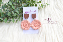 Poppy Flower Clay Earrings || You Choose Color || Made to Order