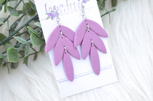 Cassie Clay Earrings || Purple || Made to Order