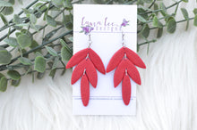 Cassie Clay Earrings || Red || Made to Order