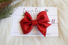 Mya Bow Style || Red Glitter