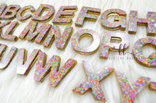 Alphabet Set || Rainbow Glitter