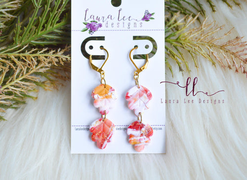 Clay Earrings || Fall Leaves