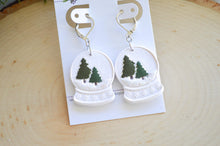 Snow Globe Clay Earrings || Christmas Tree Snow Globes | Made to Order