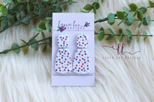Skinny Hope Clay Earrings || 4th of July Stars
