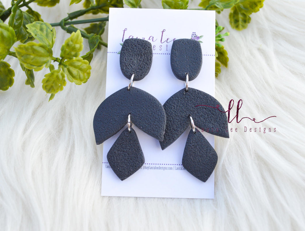 Large Statement Clay Earrings || You Choose Color || Made to Order