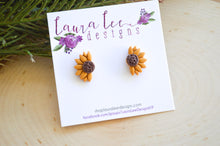 Sunflower Clay Stud Earrings || Made to Order