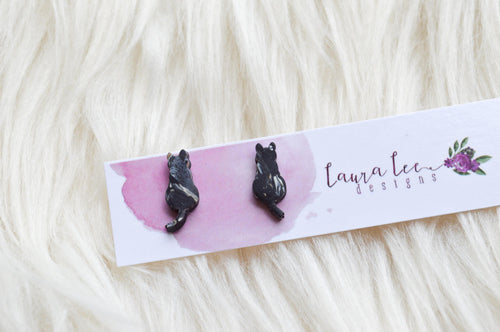 Clay Cats Stud Earrings || Tortie || Made to Order