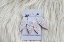 Bow Clay Earrings || White || Made to Order
