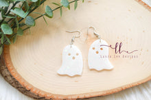 Ghost Resin Earrings || White Holographic
