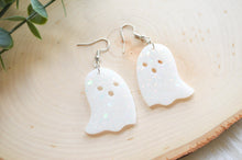 Ghost Resin Earrings || White Holographic