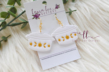 Vintage Dishes Clay Earrings || Yellow || Made to Order