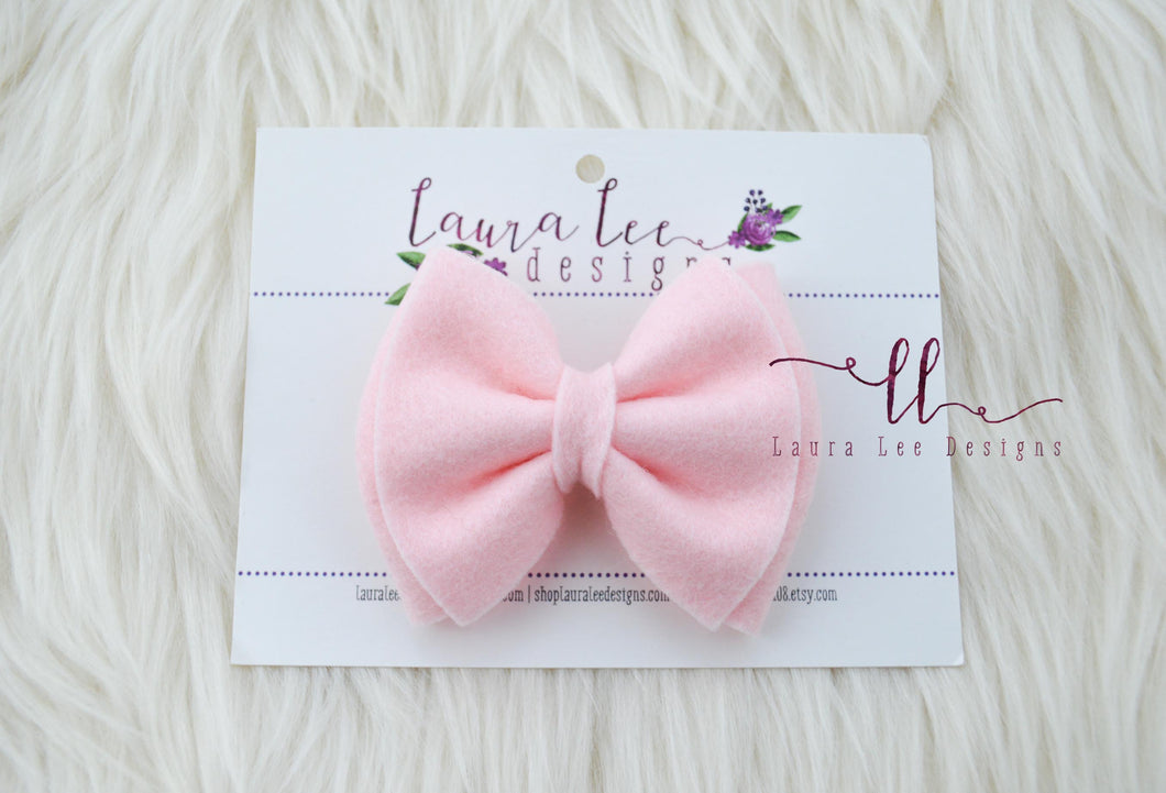 Millie Bow Style || Barely Pink Felt