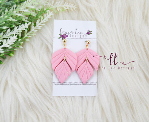Penelope Clay Earrings || Bubblegum Glitter