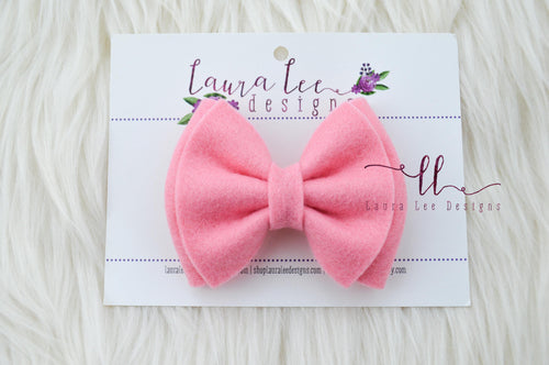 Millie Bow Style || Coral Pink Felt