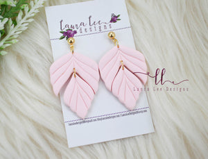 Penelope Clay Earrings || Light Pink