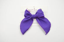 Large Timber Bow || Purple Linen
