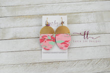 Clay Earrings || Pink and Mint