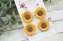 Sunflowers Clay Earrings || Made to Order