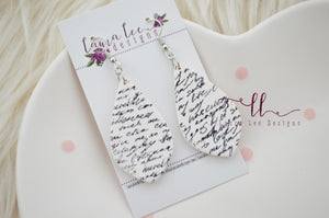 Ursa Clay Earrings || Black and Whte Love Letters