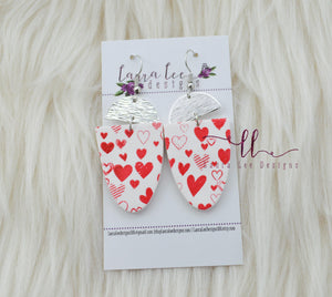Bluebell Arch Clay Earrings || Hearts