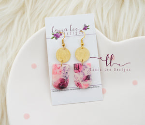 Aspen Clay Earrings || Valentine's Day Floral