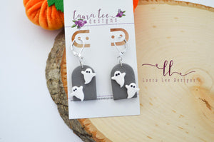 Aspen Clay Earrings || Ghosts || Made to Order