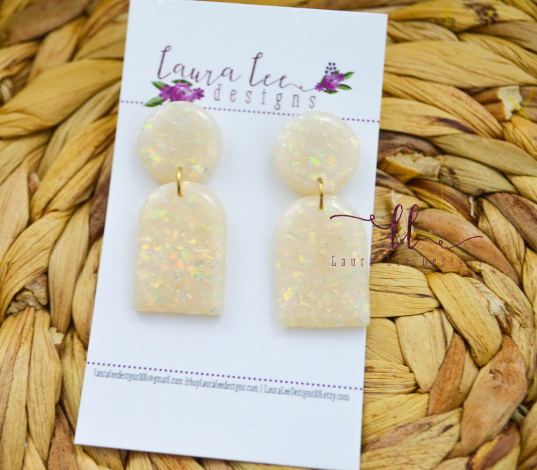 Aspen Clay Earrings || Opal