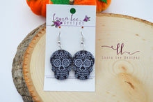 Skull Clay Earrings || Black Sugar Skulls || Made to Order