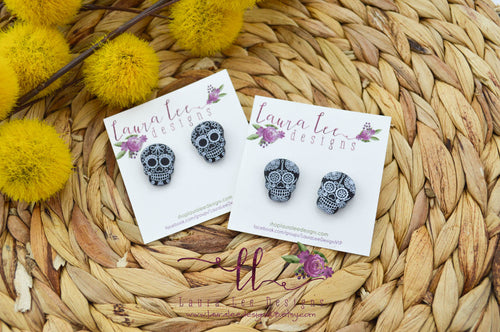 Skull Stud Earrings || Black Sugar Skulls