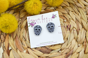 Skull Stud Earrings || Black Sugar Skulls