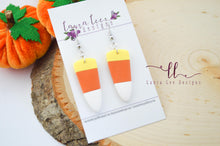 Dagger Clay Earrings || Candy Corn || Made to Order