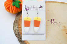 Dagger Clay Earrings || Candy Corn || Made to Order