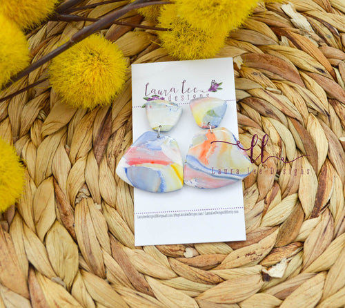 Hope Clay Earrings || Watercolor