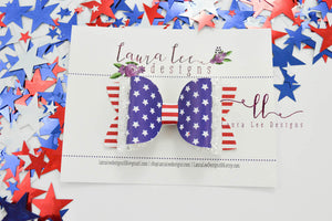 Stacked Izzy Style Bow || Independence Day
