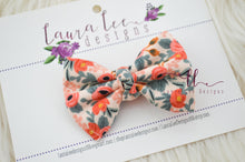 Lucy Style Bow || Coral Floral
