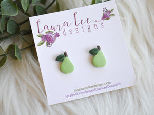 Stud Earrings || Pears