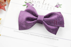 Nea Bow Style || Purple Velvet