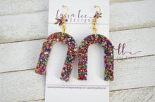 Arch Resin Earrings || Rainbow Shards