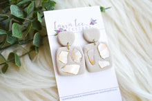 Angel Square Clay Earrings || Shells