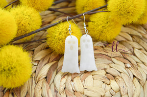 Ghost Clay Earrings || Translucent || Made to Order