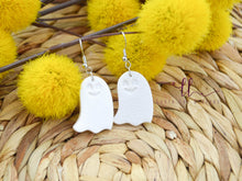 Ghost Clay Earrings || White Ghosts || Made to Order